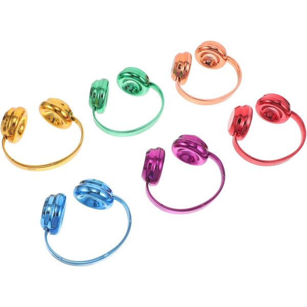 BESPORTBLE 6 cuffie miniatura colorate ad alta simulazione per bambole 17 cm