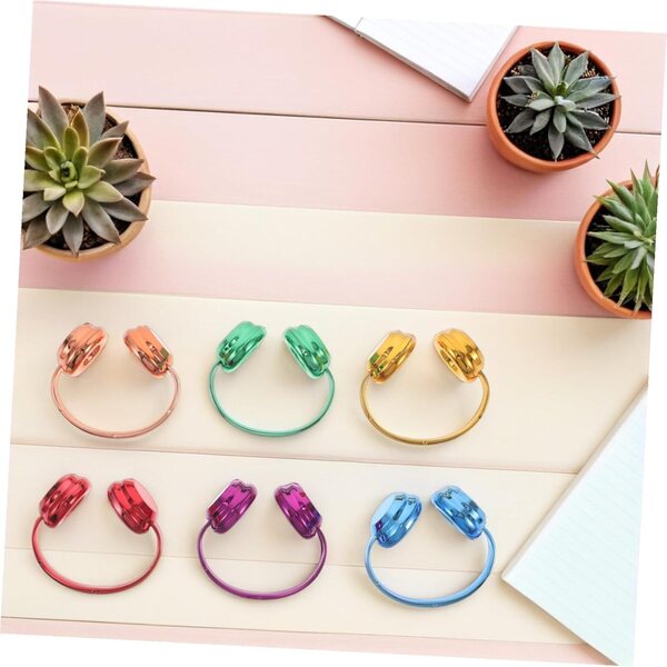 BESPORTBLE 6 cuffie miniatura colorate ad alta simulazione per bambole 17 cm