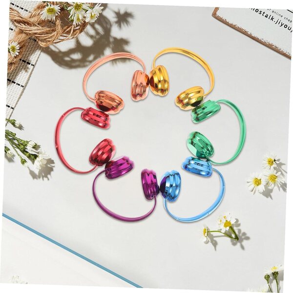 BESPORTBLE 6 cuffie miniatura colorate ad alta simulazione per bambole 17 cm