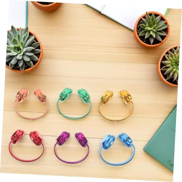6 cuffie mini per bambole da 17 cm, accessori realistici per case e travestimenti