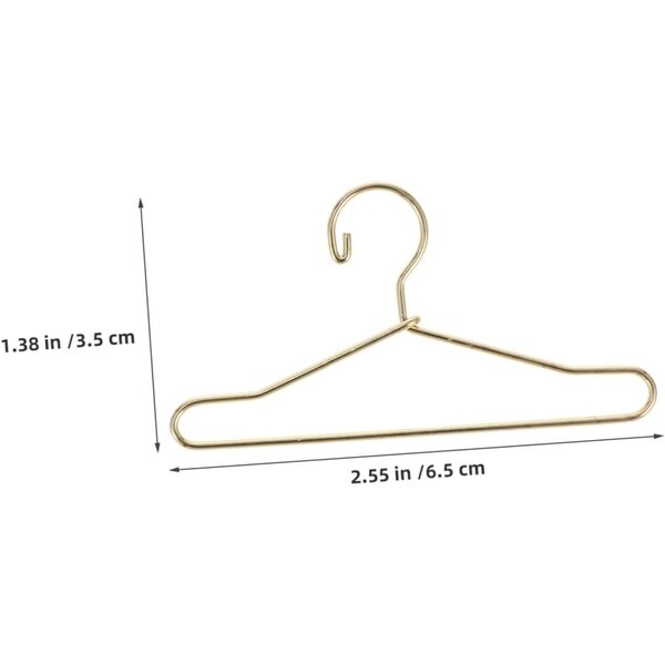 Vaguelly 24 Mini-Metall-Kleiderbügel für Puppen – farbenfrohes Kleiderschrank-Zubehör