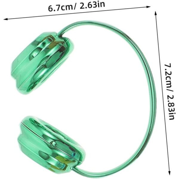 6 Pezzi Cuffie Decorative Miniatura per Bambole 17 cm Colorate e Resistenti