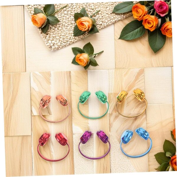 WOONEKY 6 cuffie decorative colorate per bambole da 17 cm, accessori moda miniatura