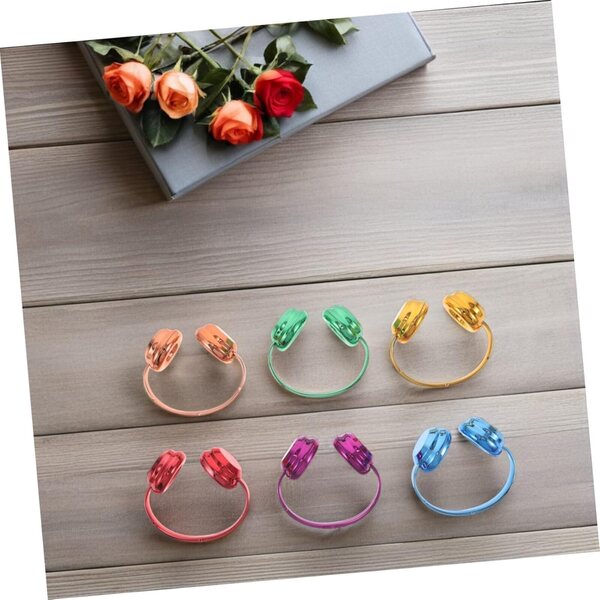 WOONEKY 6 cuffie decorative colorate per bambole da 17 cm, accessori moda miniatura