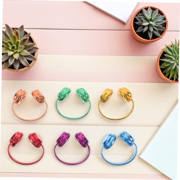 WOONEKY 6 cuffie decorative colorate per bambole da 17 cm, accessori moda miniatura