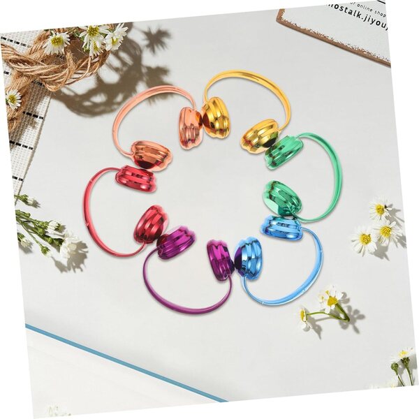 WOONEKY 6 cuffie decorative colorate per bambole da 17 cm, accessori moda miniatura