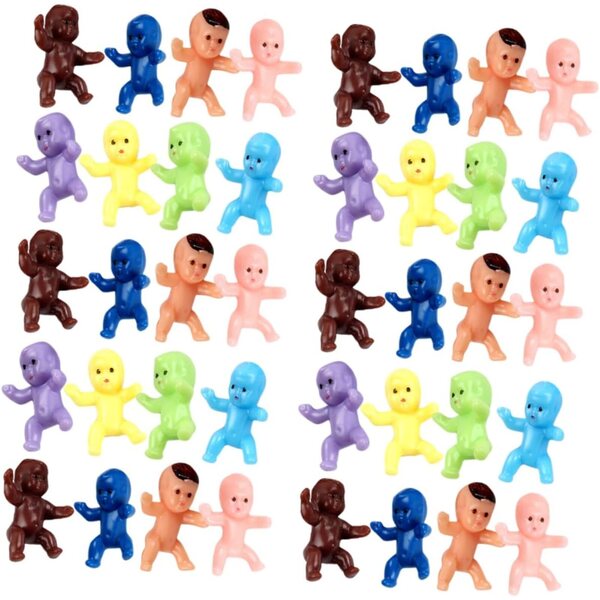 YARNOW 80 pezzi mini statuine in plastica assortite per decorazioni e fai-da-te