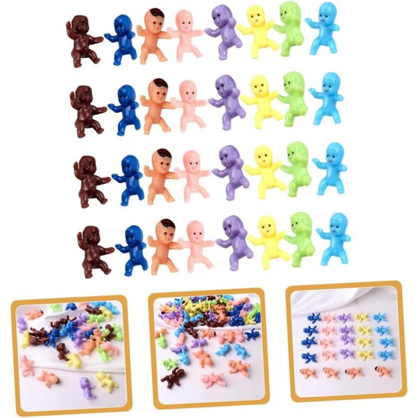 YARNOW 80 pezzi mini statuine in plastica assortite per decorazioni e fai-da-te
