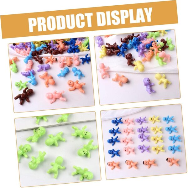 YARNOW 80 pezzi mini statuine in plastica assortite per decorazioni e fai-da-te