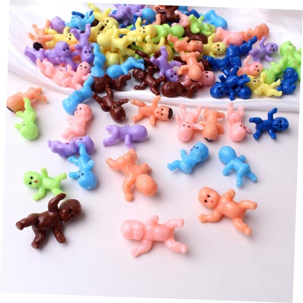 YARNOW 80 pezzi mini statuine in plastica assortite per decorazioni e fai-da-te