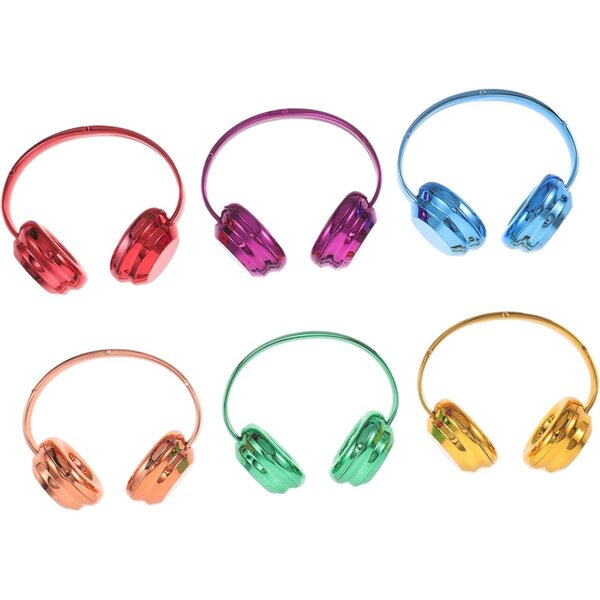 BESPORTBLE 6 cuffie colorate per bambole da 17 cm, accessori miniatura casa delle bambole