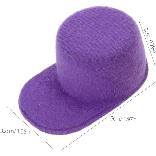 BESPORTBLE 10 mini cappelli da baseball per case delle bambole, decorazioni e fai da te
