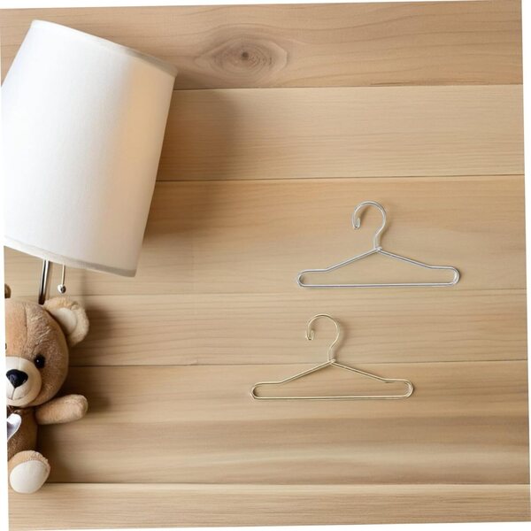 BESPORTBLE 24 Mini Grucce Metallo Colorate per Casa delle Bambole Organizer Abiti