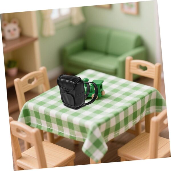 ERINGOGO 2 Zaini Miniatura per Bambole, Borse Scolastiche Piccole e Originali con Tracolla Regolabile