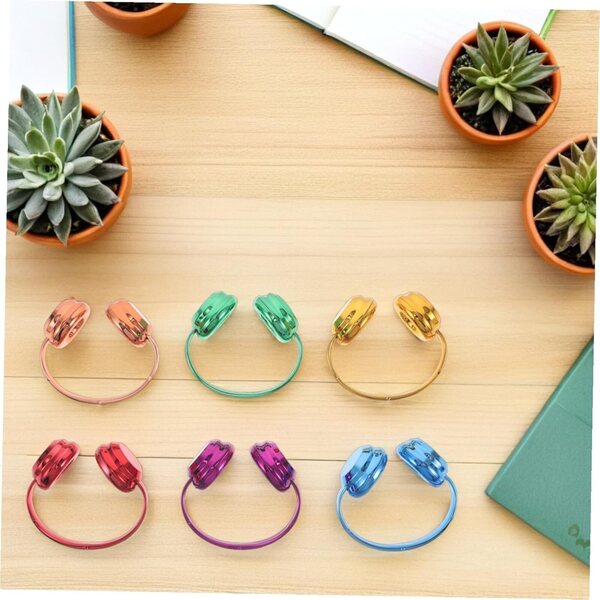 Cuffie decorative per bambole 6 pezzi ERINGOGO in plastica miniatura colorate