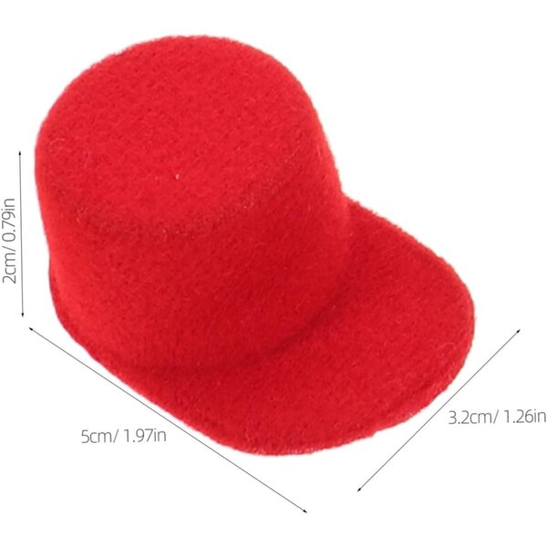ERINGOGO 10 Mini Berretti Baseball per Bambole in EVA Colorati 5x3 cm
