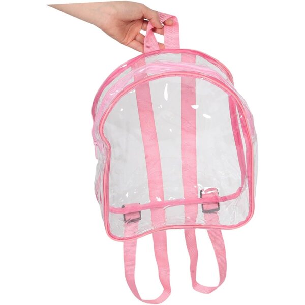 UPKOCH Transparenter PVC-Rucksack für Puppen und Stofftiere, widerstandsfähiger und wasserdichter Organizer