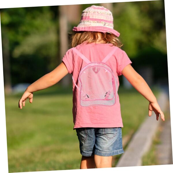 UPKOCH Transparenter PVC-Rucksack für Puppen und Stofftiere, widerstandsfähiger und wasserdichter Organizer