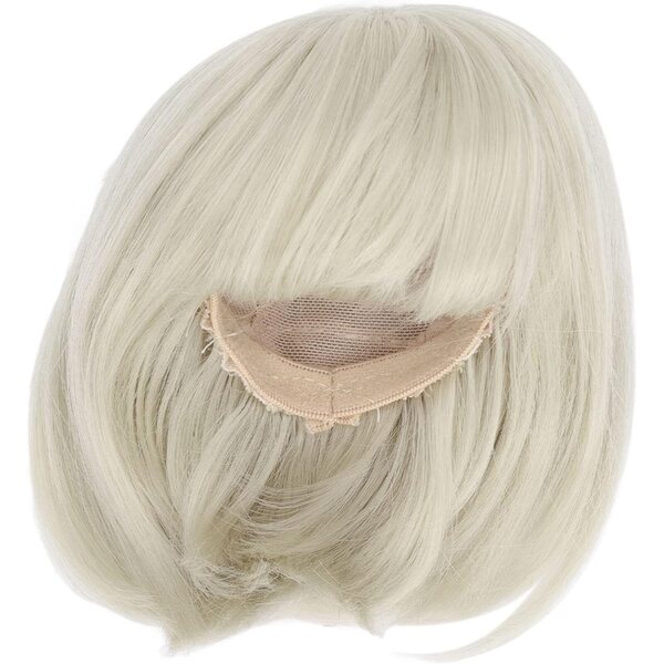 Tangxi Parrucca BJD 1/3 Verde con Capelli Lisci e Frangia, Flessibile e Realistica