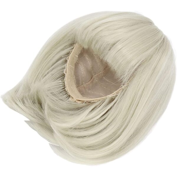 Tangxi Parrucca BJD 1/3 Verde con Capelli Lisci e Frangia, Flessibile e Realistica