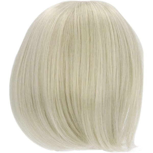 Tangxi Parrucca BJD 1/3 Verde con Capelli Lisci e Frangia, Flessibile e Realistica