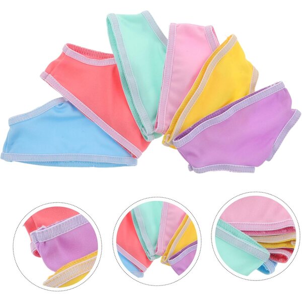 Set 6 Mutandine per Bambole 18 Pollici in Cotone Resistente - Accessori per Vestiti di Gioco