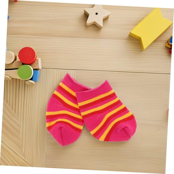 Mikinona 10 Paia Calzini in Cotone Multicolore per Bambole - Accessori Moda Miniatura