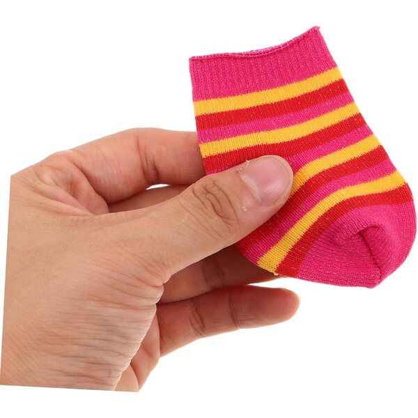 BESPORTBLE 10 Paia Calzini Colorati in Cotone per Bambole Accessori Miniature