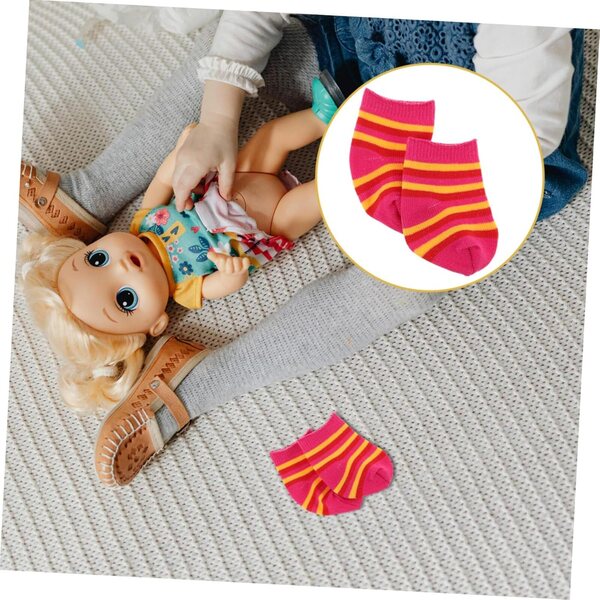 BESPORTBLE 10 paia Calzini per Bambole in Cotone Accessori per Vestiti Action Figure