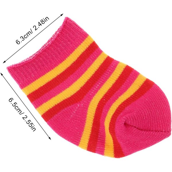 10 Paar Baumwollsocken für 18-Zoll-Puppen – weiche Kleidungsaccessoires