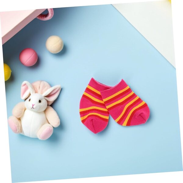 10 Paar Baumwollsocken für 18-Zoll-Puppen – weiche Kleidungsaccessoires