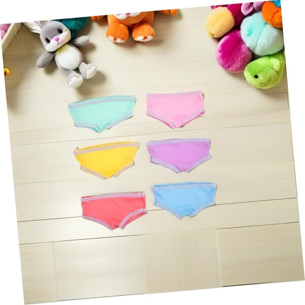 BESPORTBLE 6 mutandine riutilizzabili per bambole 18" - accessori biancheria intima colorata