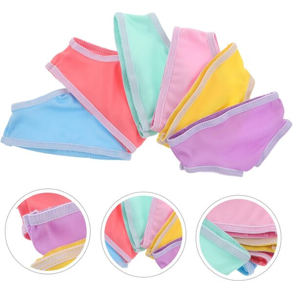 BESPORTBLE 6 mutandine riutilizzabili per bambole 18" - accessori biancheria intima colorata