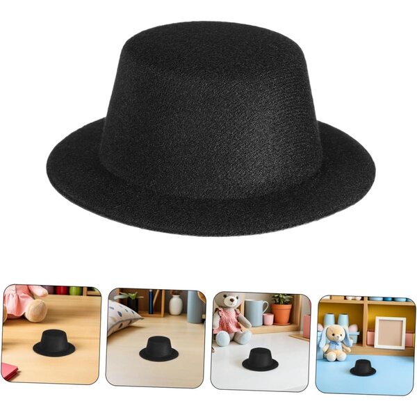 15 schwarze Mini-Zylinder für Weinflaschen und Weihnachtsdekorationen