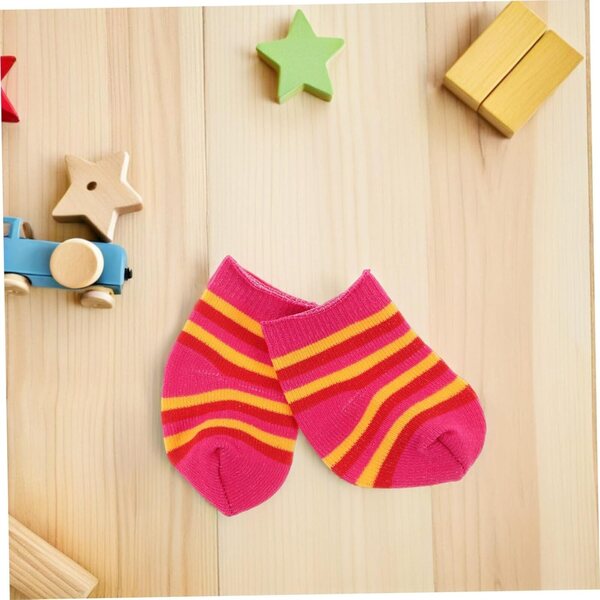 Beaupretty 10 Paia Calzini in Cotone Multi Colore per Mini Bambole - Accessori Realistici