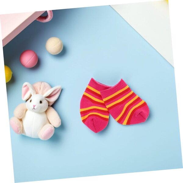 Beaupretty 10 Paia Calzini in Cotone Multi Colore per Mini Bambole - Accessori Realistici