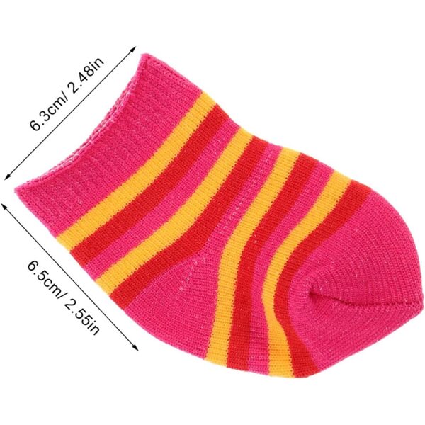BESPORTBLE 10 paia Calzini in Cotone Multicolore per Bambole e Action Figure