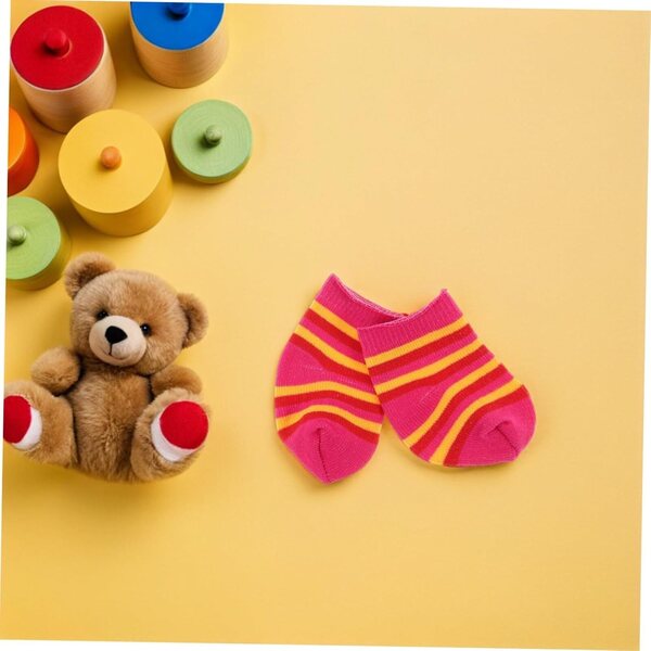 BESPORTBLE 10 paia Calzini in Cotone Multicolore per Bambole e Action Figure