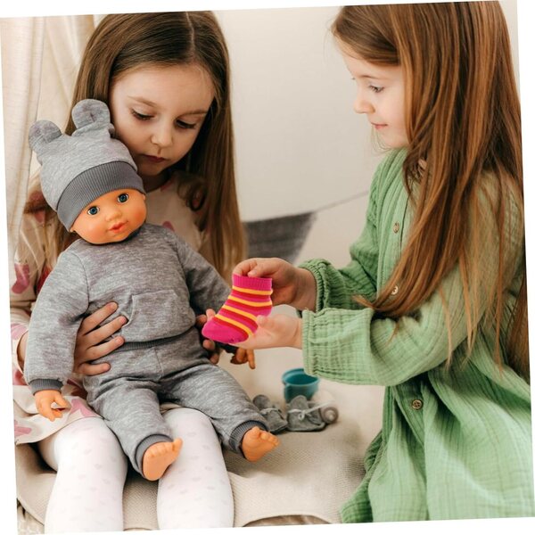 BESPORTBLE 10 paia Calzini in Cotone Multicolore per Bambole e Action Figure