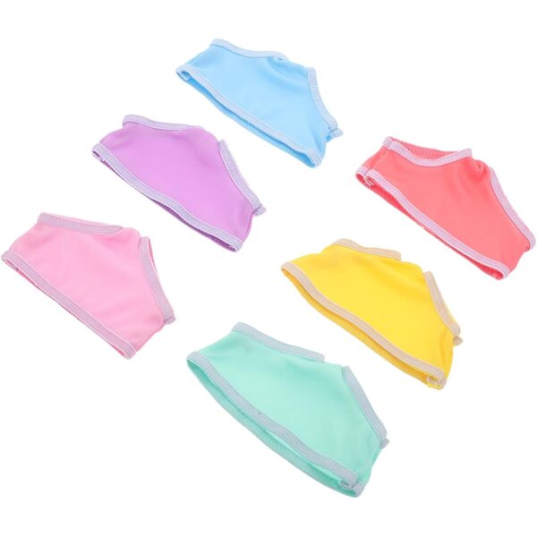 WOONEKY Set 6 Mutandine e Pannolini in Cotone per Bambole 18 Pollici - Accessori Morbidi e Resistenti