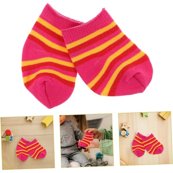 Set mit 10 Paar Baumwollsocken für 18-cm-Puppen – Zubehör für Mini-Actionfiguren