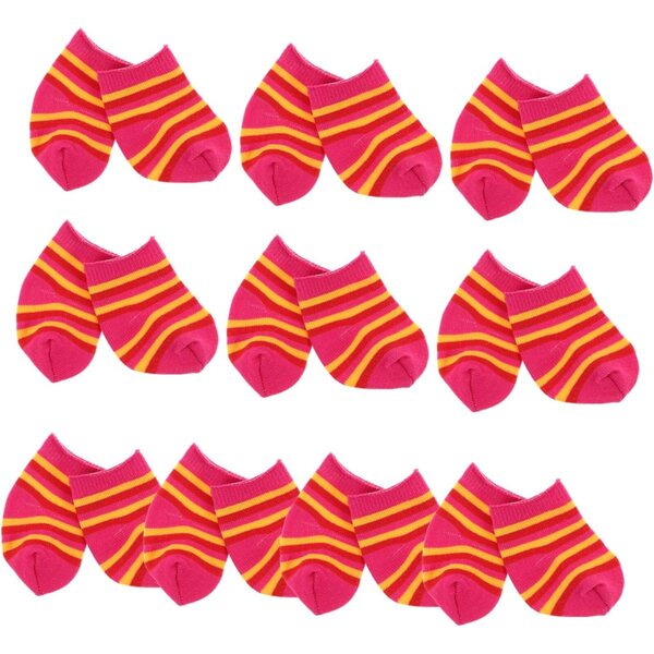 KOMBIUDA 10 paia Calzini in Cotone per Bambole da 18 Pollici - Accessori Doll Clothes