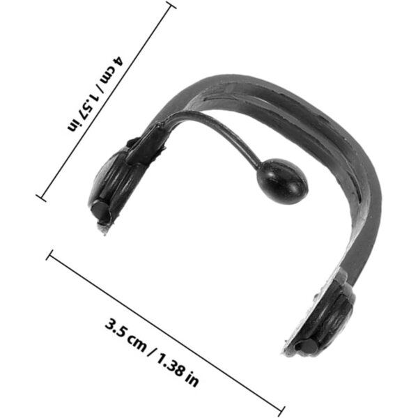Hemobllo Mini Occhiali per Bambole Neri Accessori Leggeri e Resistenti Stile Rock