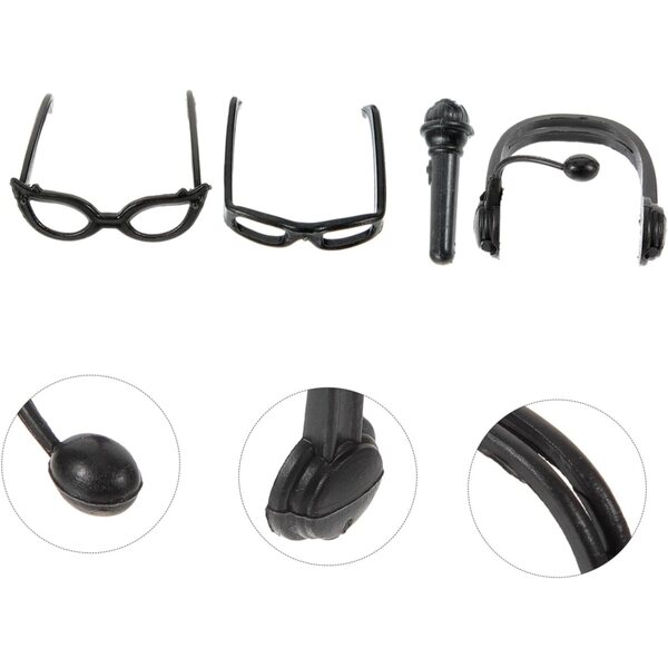 Gatuida Set Mini-Brille und Kopfhörer für Puppen – DIY-Mode- und Kreativitätszubehör