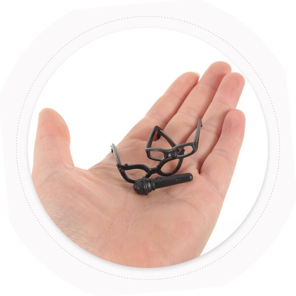 Gatuida Set Mini-Brille und Kopfhörer für Puppen – DIY-Mode- und Kreativitätszubehör