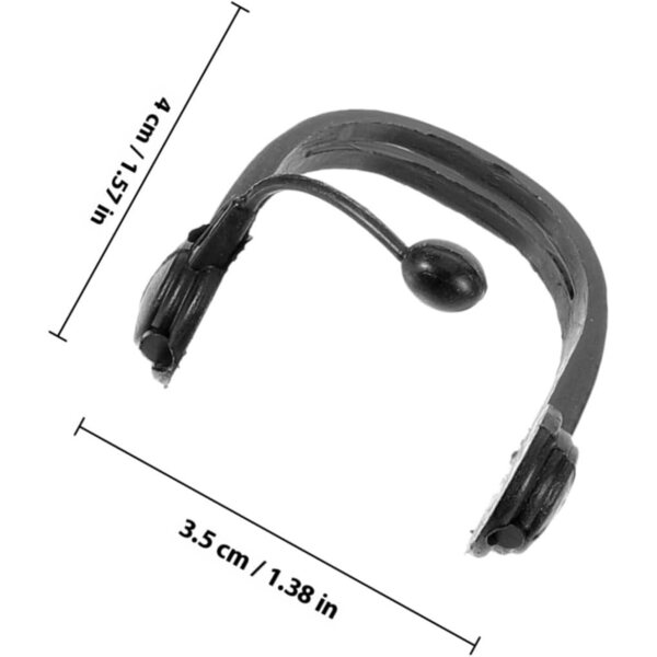 Mini Auricolari e Occhiali per Bambole in Plastica Neri - Accessori Leggeri per Decorazioni e Costume