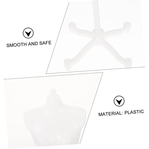 BESPORTBLE 5 supporti manichino per abiti da bambola in plastica resistente e dettagliata