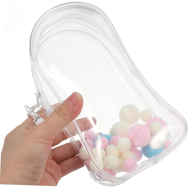ORFOFE Borsa Trasparente Antipolvere con Portachiavi per Esposizione Figure Anime