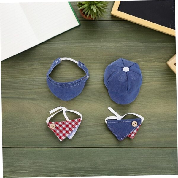 HEMOTON Set 12 Cappelli e Sciarpe Miniature per Bambole - Accessori Estate e Feste