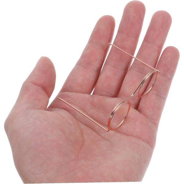 20 Mini Occhiali in Metallo per Bambole Vintage Accessori Creativi DIY